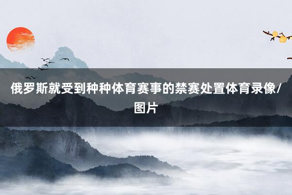 俄罗斯就受到种种体育赛事的禁赛处置体育录像/图片