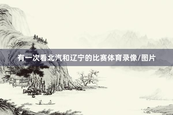 有一次看北汽和辽宁的比赛体育录像/图片