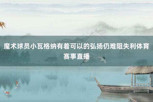 魔术球员小瓦格纳有着可以的弘扬仍难阻失利体育赛事直播